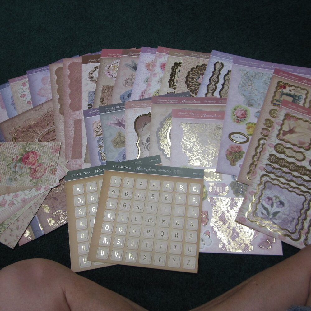 Hunkydory 40 Timeless Elegance Topper Card Making Scrapbooking Collection